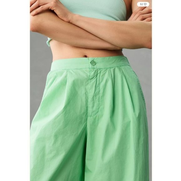 NWT-On the Road x Anthropologie Mint Cosmo Culotte Pants - L - Picture 4 of 6
